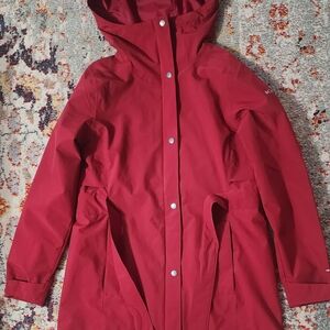 Women's Red Hooded Jacket